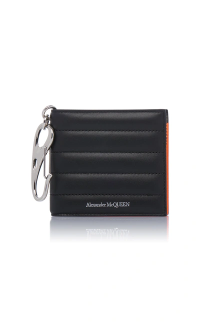 Shop Alexander Mcqueen Quilted Leather Wallet In Black