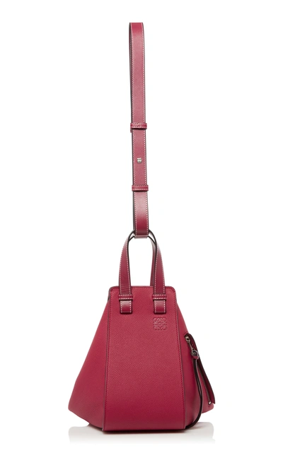 Shop Loewe Hammock Small Leather Bag In Pink