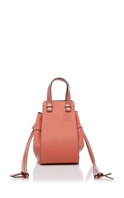 Shop Loewe Hammock Leather Mini Bag In Pink
