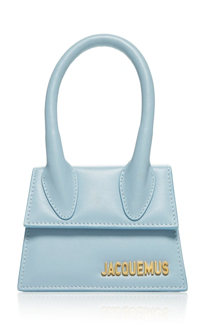 Shop Jacquemus Le Grand Chiquito Leather Bag In Blue