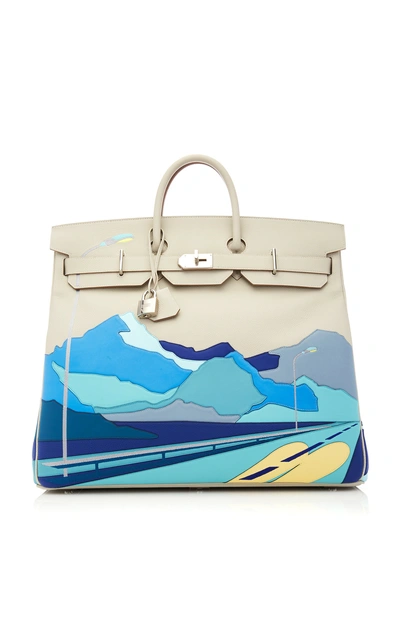 Hermã¨s Vintage By Heritage Auctions Hermès 50cm Gris Perle Swift Leather  Limited Edition endless Road Hac Birkin In Multi