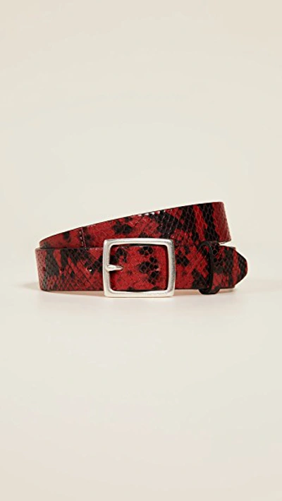 Shop Rag & Bone Boyfriend Belt In Red