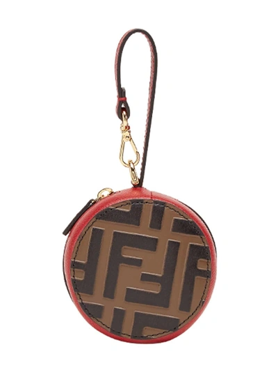 Shop Fendi Ff Logo Bag Charm In Vj Maya+nero