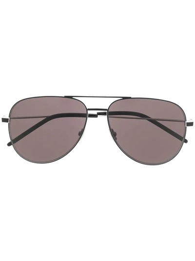 Shop Saint Laurent Classic Sl 11 Sunglasses In Black