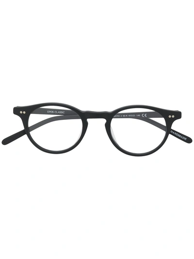 EPOS ROUND FRAME GLASSES - 黑色