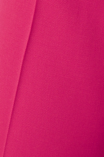 Shop Altuzarra Adler Cropped Stretch-wool Flared Pants In Bright Pink