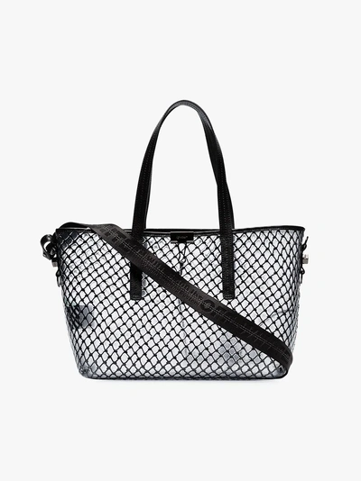 Shop Off-white Netz-shopper Aus Pvc In Black