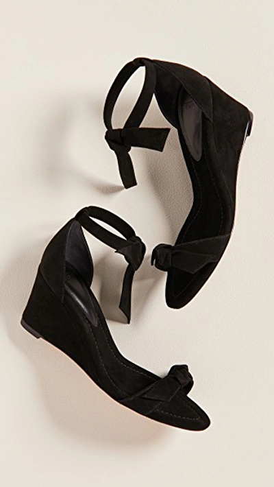 Shop Alexandre Birman Clarita Demi 75mm Wedge Sandals In Black