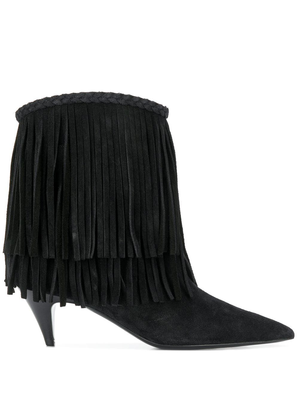 stiefeletten fransen schwarz stiefeletten fransen schwarz