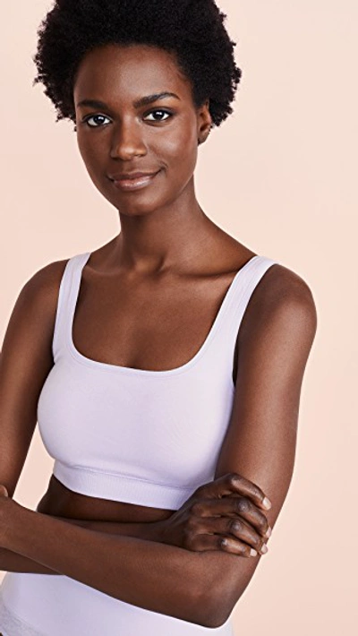 Yummie Seamlessly Shaped Tanya Scoop Neck Bralette In Thistle