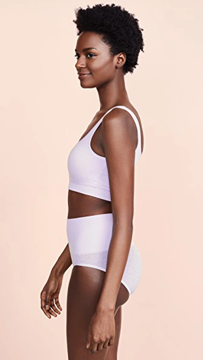Yummie Seamlessly Shaped Tanya Scoop Neck Bralette In Thistle