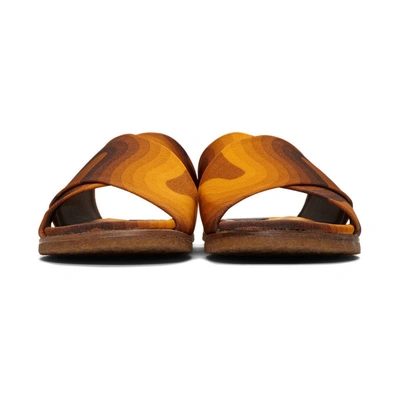 Shop Dries Van Noten Orange Verner Panton Edition Wave Slides In 209 Amber