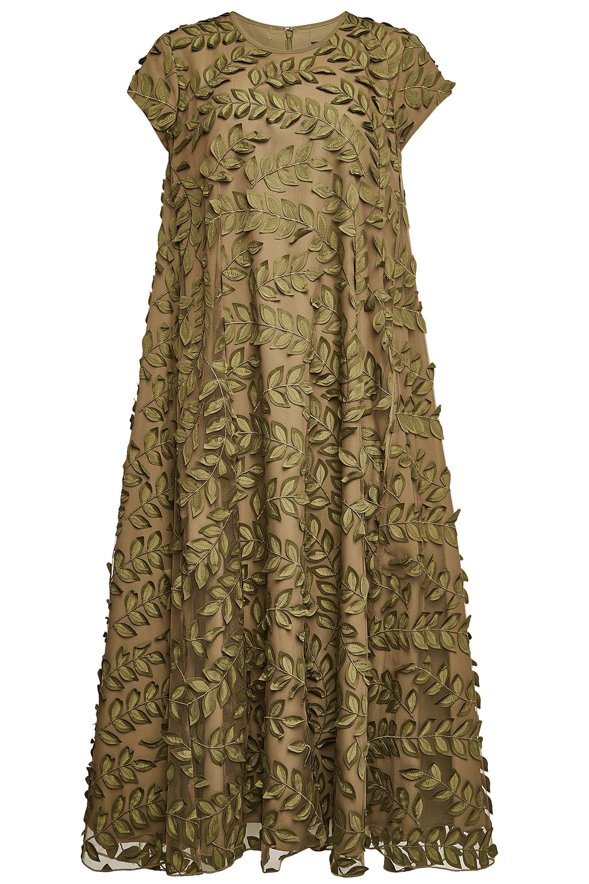 Steffen Schraut Lace Dress With Self Tie Bow In Green Modesens