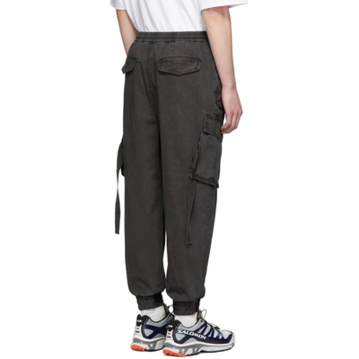 Shop Juunj Juun.j Grey Tapered Cargo Pants In 3 Grey