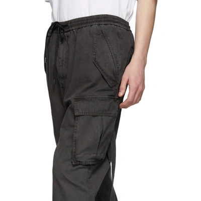 Shop Juunj Juun.j Grey Tapered Cargo Pants In 3 Grey