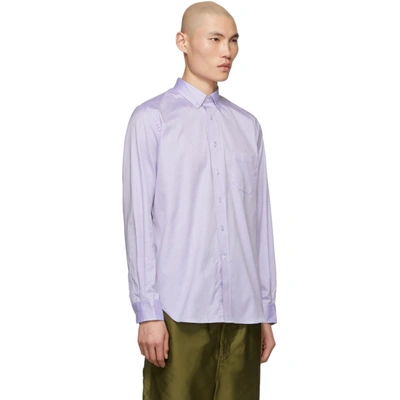 Shop Junya Watanabe Blue Turnbull And Asser Edition Oxford Shirt