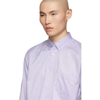 Shop Junya Watanabe Blue Turnbull And Asser Edition Oxford Shirt