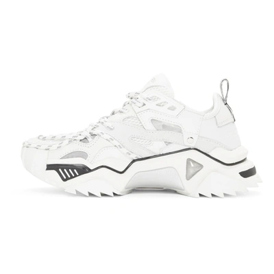 Shop Calvin Klein 205w39nyc White Strike 205 Sneakers