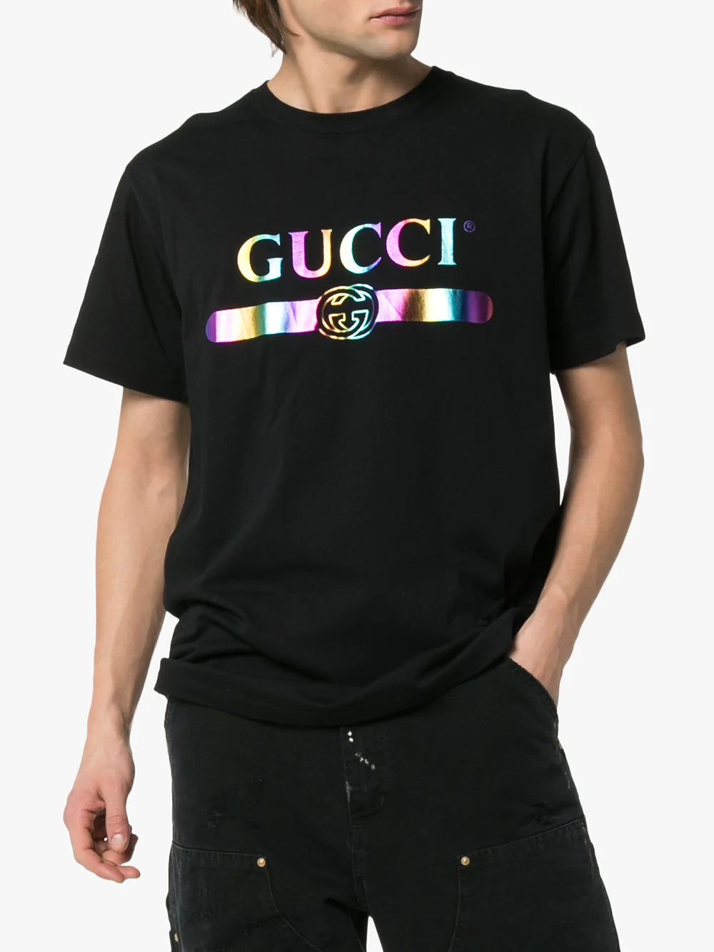 gucci metallic shirt