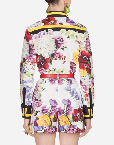 Shop Dolce & Gabbana Printed Cotton Shirt In Floral Print
