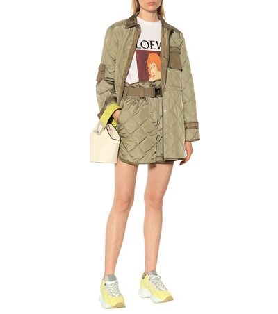 Shop Acne Studios Manhattan Leather Sneakers In Yellow