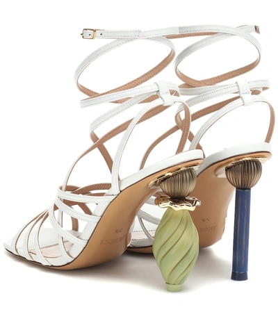 Shop Jacquemus Les Sandales Pisa Leather Sandals In White