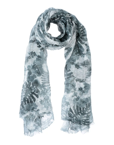 Shop Brunello Cucinelli Scarves In Grey