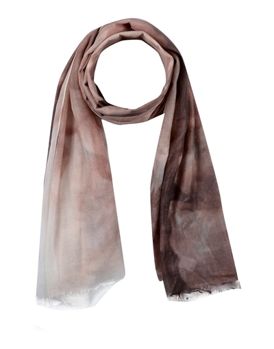 Shop Brunello Cucinelli Scarves In Khaki