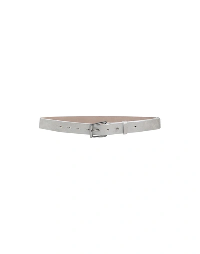Shop Brunello Cucinelli Regular Belt In Light Grey