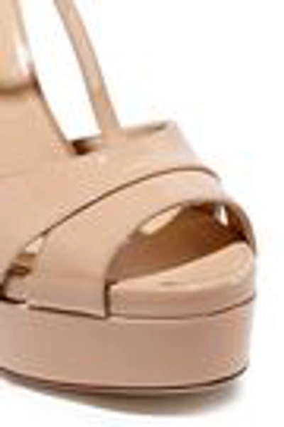 Shop Sergio Rossi Patent-leather Platform Sandals