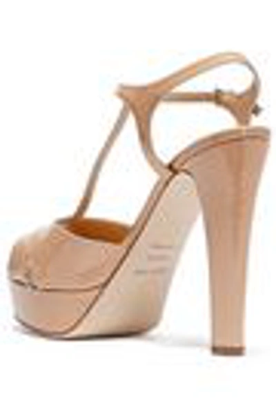 Shop Sergio Rossi Patent-leather Platform Sandals