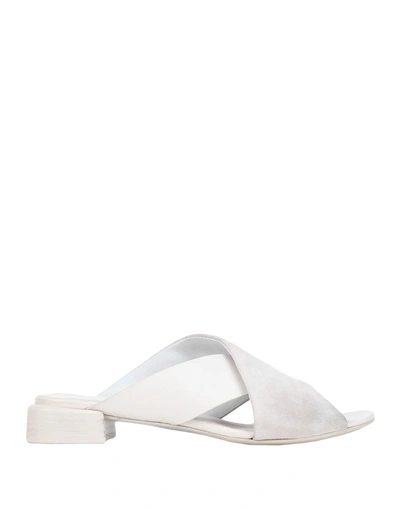 Shop Marsèll Sandals In Light Grey