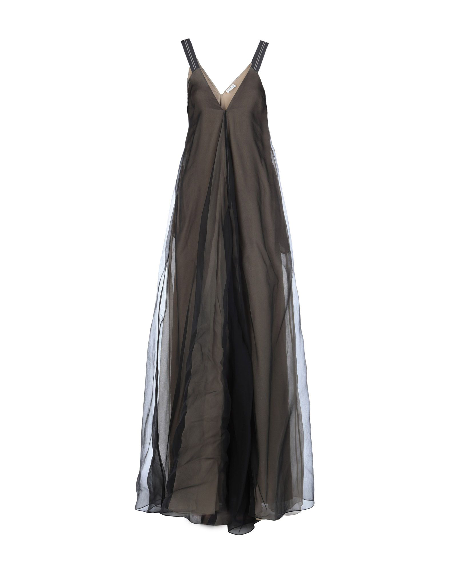 Brunello Cucinelli Long Dress In Black | ModeSens
