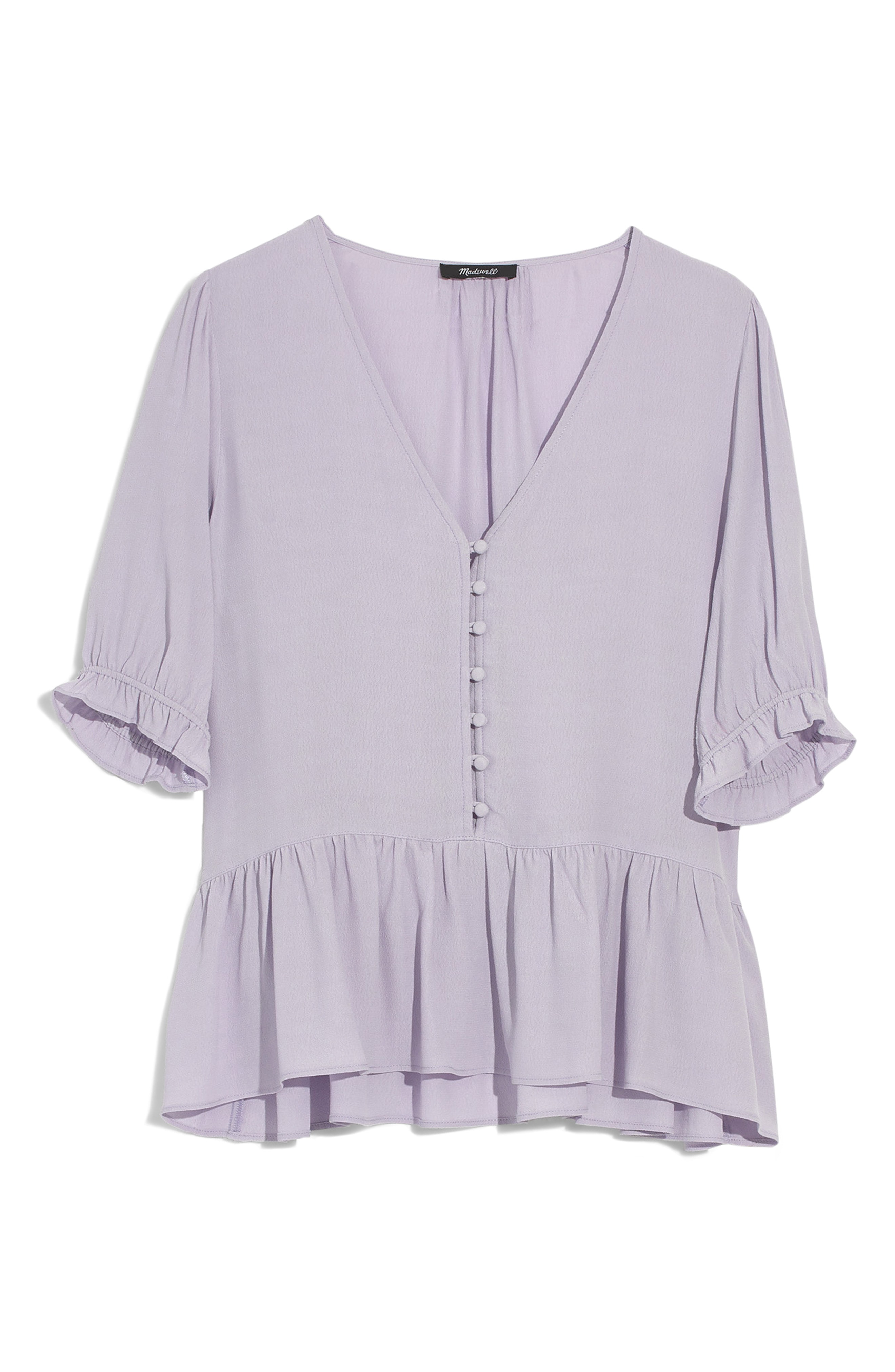 courtyard ruffle hem top madewell