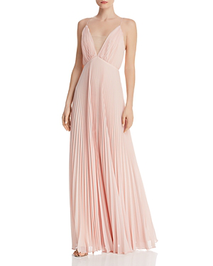 Jill Jill Stuart Veronika Pleated Sleeveless Gown In Ballet Pink Modesens