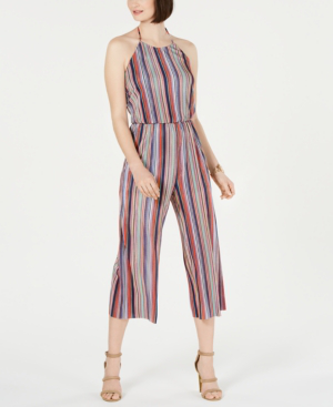 pink plisse jumpsuit