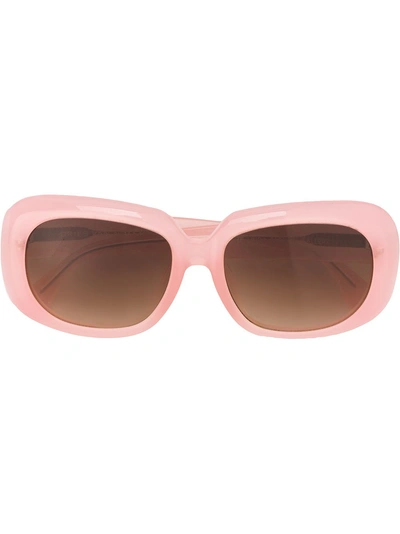 Shop Linda Farrow Gallery Dries Van Noten 75 C1 Sunglasses In 粉色