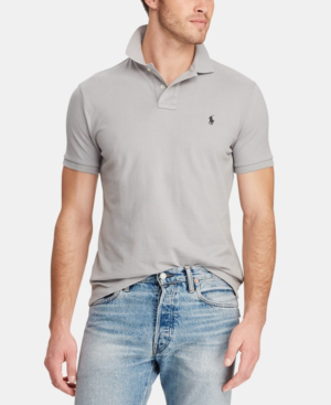 cotton mesh polo shirt