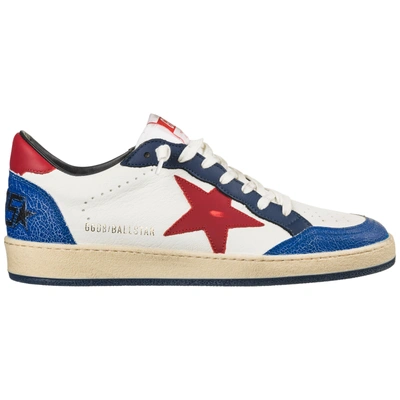 Shop Golden Goose Men's Shoes Leather Trainers Sneakers Ball Star In Blue
