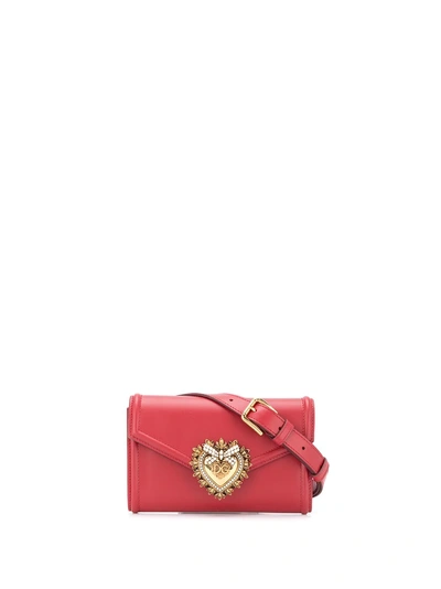 Shop Dolce & Gabbana Devotion Belt Bag - Red