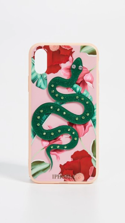 Shop Iphoria Nude Flowers Snake Iphone X Case