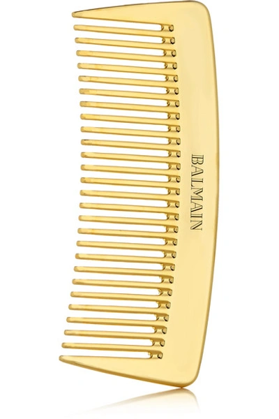 Shop Balmain Paris Hair Couture Gold-plated Pocket Comb
