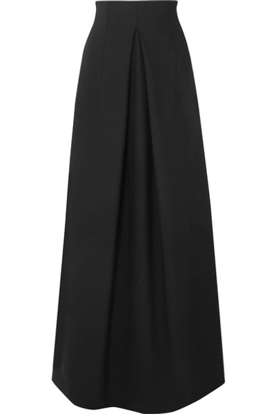 Shop The Row Tessy Wool-blend Maxi Skirt In Black
