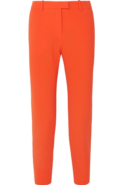 Shop Altuzarra Henri Cropped Cady Slim-leg Pants In Orange