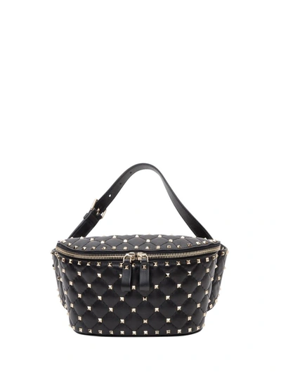 Shop Valentino Rockstud Spike Belt Bag In Black