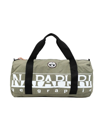 Shop Napapijri Travel & Duffel Bag In Green