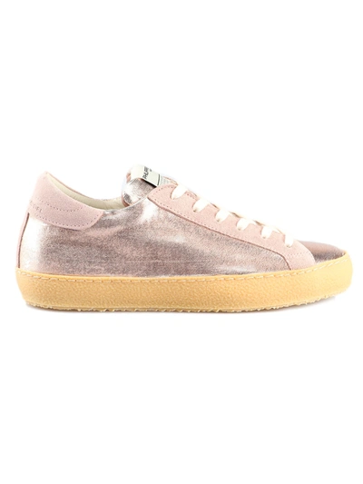 Shop Philippe Model Paris Vintage Sneakers In Entaille Rose