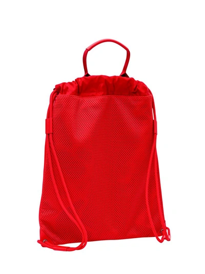 Shop Givenchy Mc3 Drawstring Backpack In Rosso