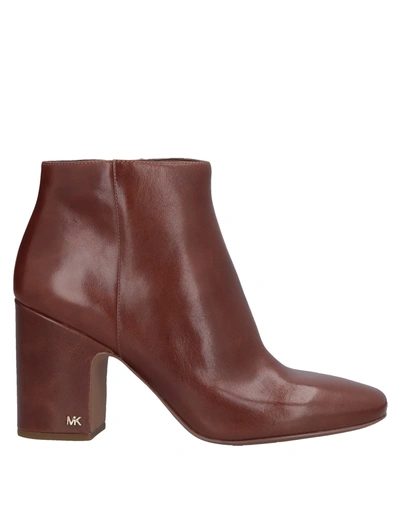 Shop Michael Michael Kors Ankle Boot In Brown