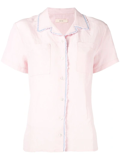 Shop Matin Selvedge Shirt In Pink